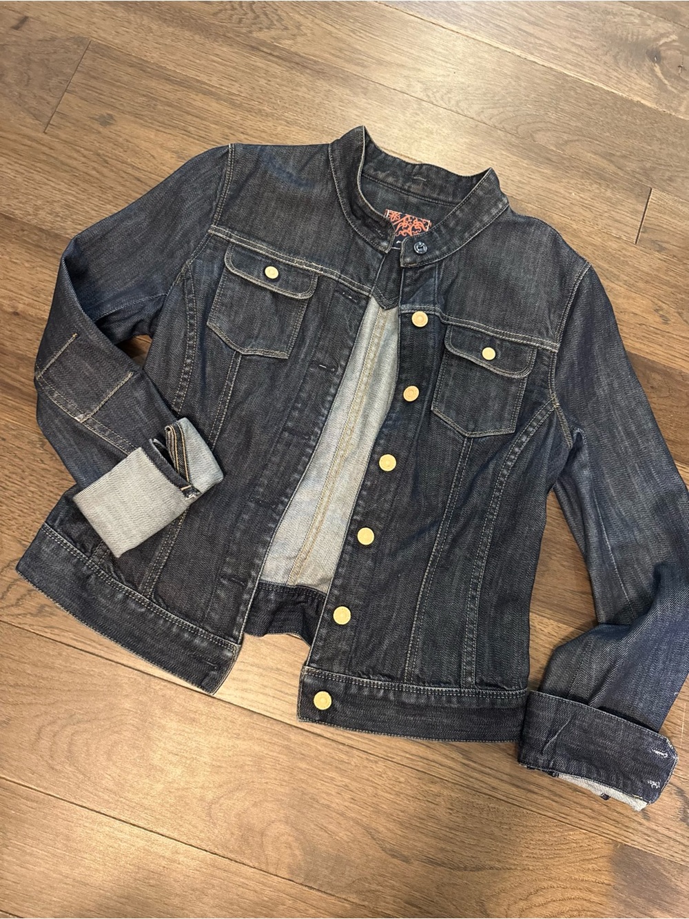 7 For All Mankind Dark Blue Denim Jacket
